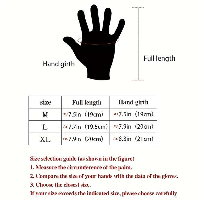 1 Pair Black Size M Outdoor Sports Gloves