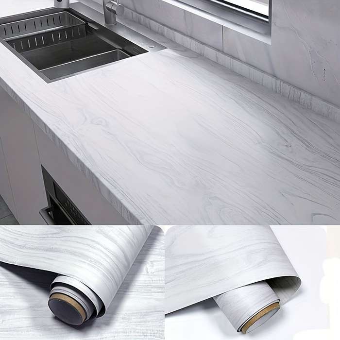 1PC Wall StickersGray Oak23.62X78.74in  60X200.02cm