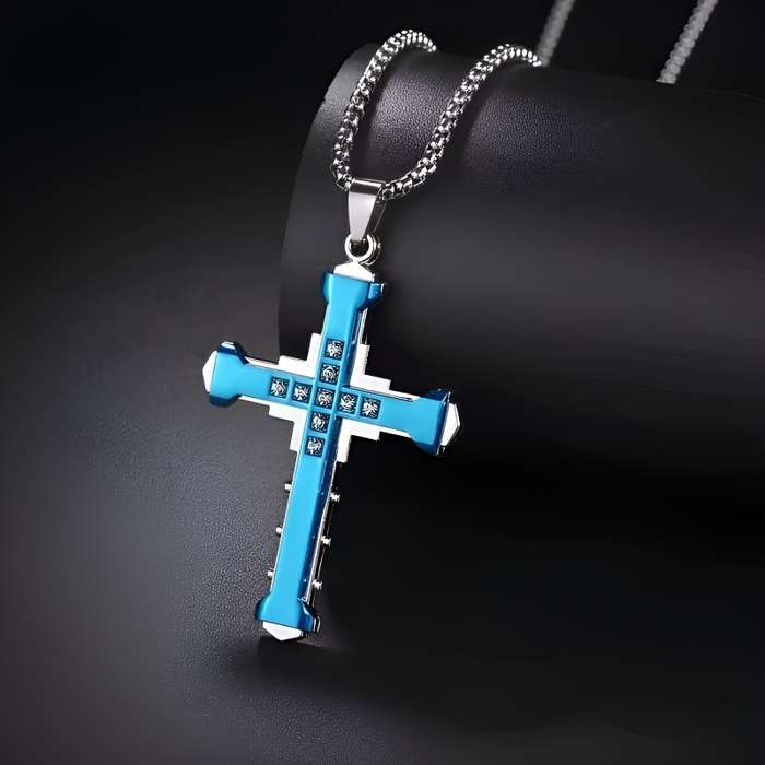 1 Piece Silvery Jesus Theme Pendant