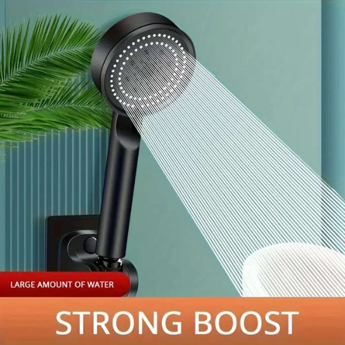 High-Pressure Handheld Shower Head with 5 Spray Modes