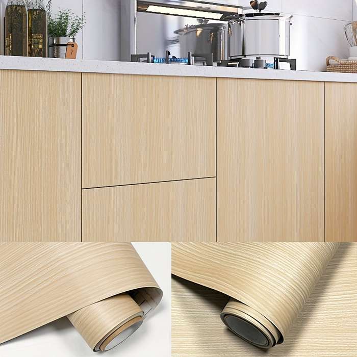 1PC Wall StickersGray Oak23.62X78.74in  60X200.02cm