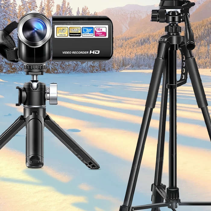 1pc DV Camera with 5.08cm HD IPS Screen 720p Video Capture 8x Digital Zoom Compact Portable Video