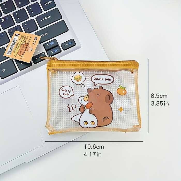 1pc Adorable Capybara Coin Purse Four Styles to Choose From Compact and Portable Cosmetic Headph