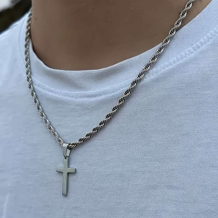1 Piece White K Jesus Theme Pendant