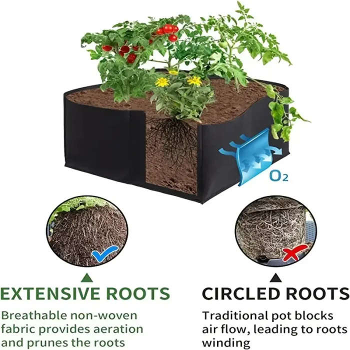 Multi-Size Garden Grow Bags with Handles