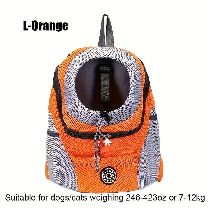 1pc Orangesize L Pet Bag