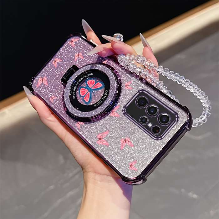 1pc Silvery For Samsung Galaxy S22 Ultra 5G Phone Cases
