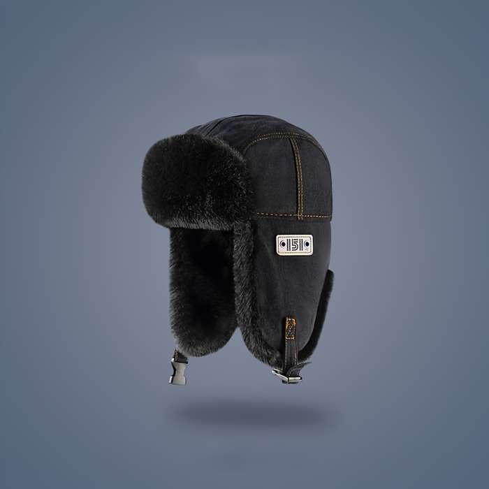 1pc Unisex Bomber Hat with Earflaps 100% Polyester Winter Pilot Cap Lightweight Knit Non-Stretc