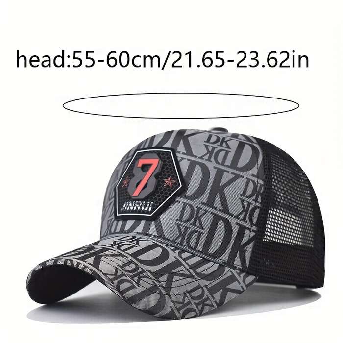 1pc One Piece of Personalized Letter Embroidered Baseball Cap Classic Plaid Cap Fashionable And V