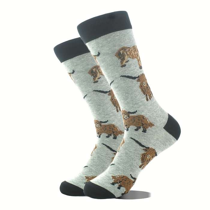 1 Pair Mixed Color Blue One Size Socks