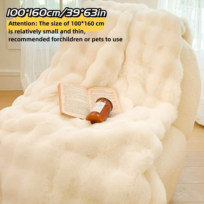 1ps Blanket Color Pink White Edge size 120x200cm