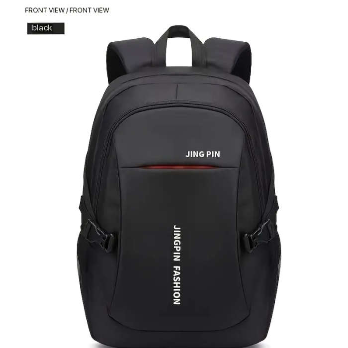 1pc Versatile Nylon Backpack for Teens Adults Large Capacity Waterproof Stain-Resistant with Adjusta