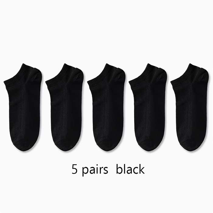 5 Pairs Light Grey High Elastic Socks