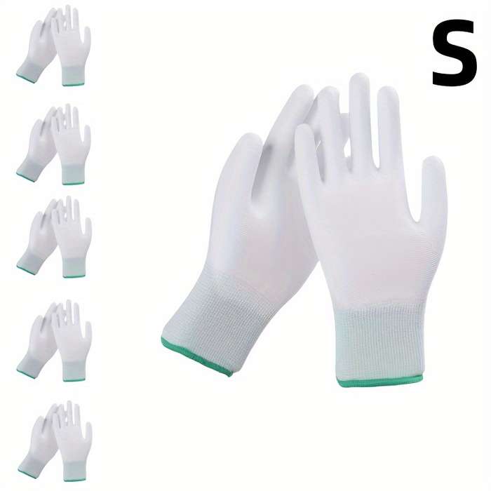 6 Pairs Green Size S Multi Purpose Work Gloves
