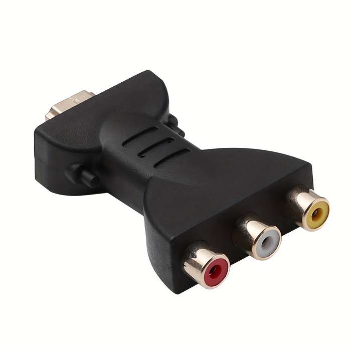 1pc HDTV to 3 RCA Audio Video AV Component Converter Adapter HDTV Male to 3-RCA Female Composi