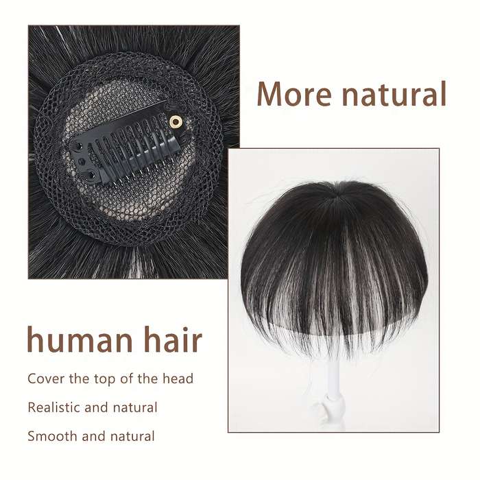 1Pc Dark Brown 10.16cm Fashion Design Wig