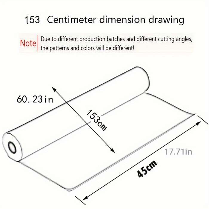 1PC Wall StickersPink Marble Pattern45x153cm