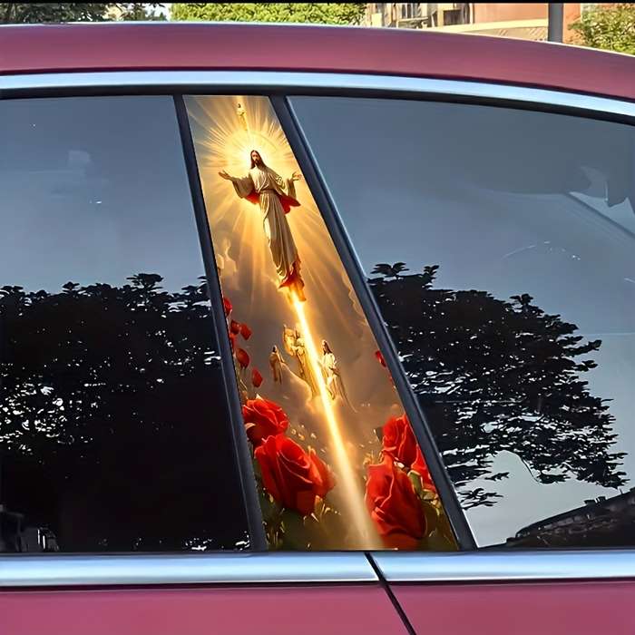 2PCS Jesus Christian Themed Stickers
