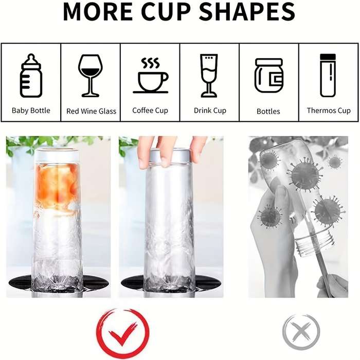 1pc Easy-Install Kitchen Faucet Glass Rinser High-Pressure Multi-Nozzle Design for Quick Cleanin
