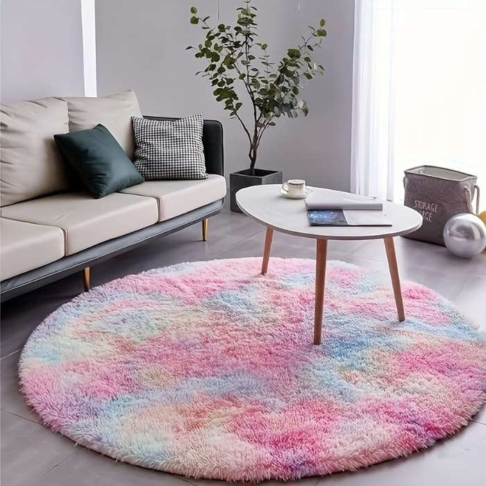 1Pc Iridescent 60x60cm 23.62x23.62inch Floor Mat