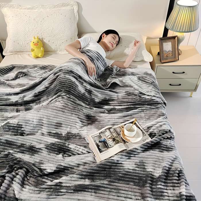 1ps Blanket Color Red Brown size 200x230