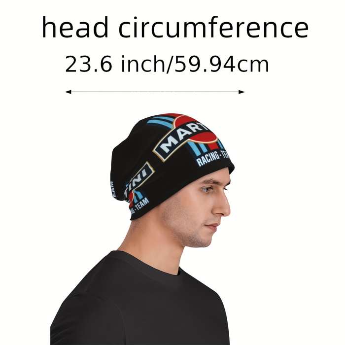 1pc Martini Racing Team Splicing Thin Beanies Caps Outdoor Activity Men Women Gift Choice P