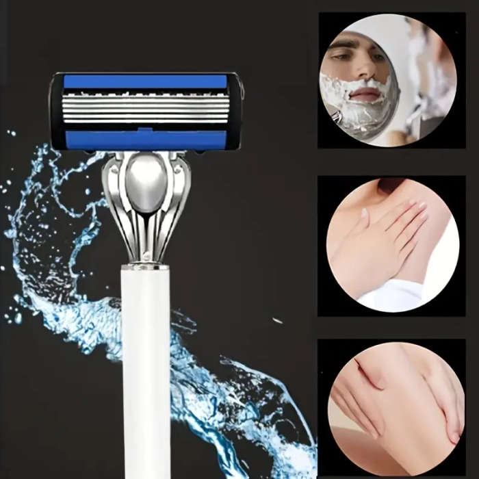 Set of 90 blades 2 handles multi-PC Men's safety shaver suitable for Men's shaving Women's manual ha