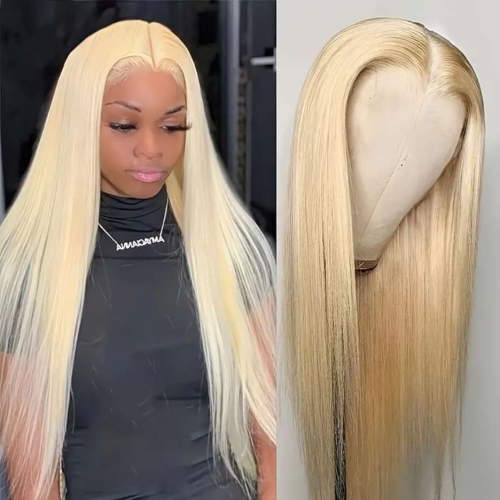 1Pc Light Yellow 71.12cm Fashion Design Wig