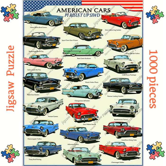 1000 Piece Paper Jigsaw Puzzle For Adults