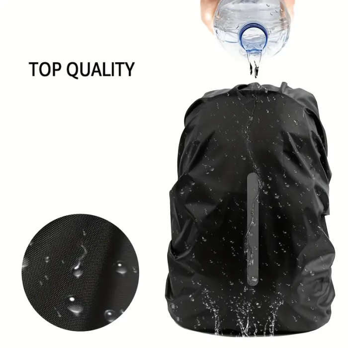 1pc Waterproof Rain Cover For Backpack 30-40L Reflective Rucksack Rain Cover For Anti-dust Anti-Thef