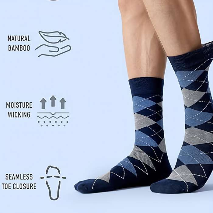 5 Pairs Khaki One Size High Elastic Socks