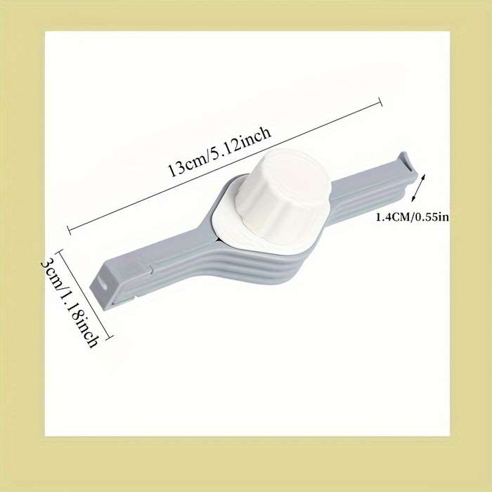 3-Pack KitchenMate Plastic Seal Clips with Pour Spout Non-Food Contact Bag Sealer for Moistur