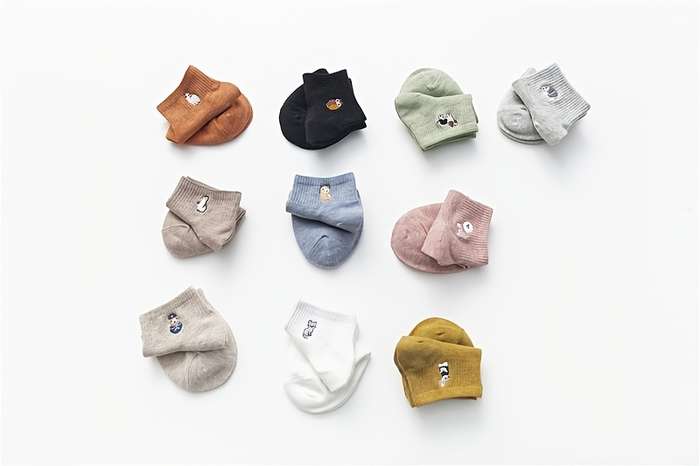1Pairs Sock Mixed Color  One Size