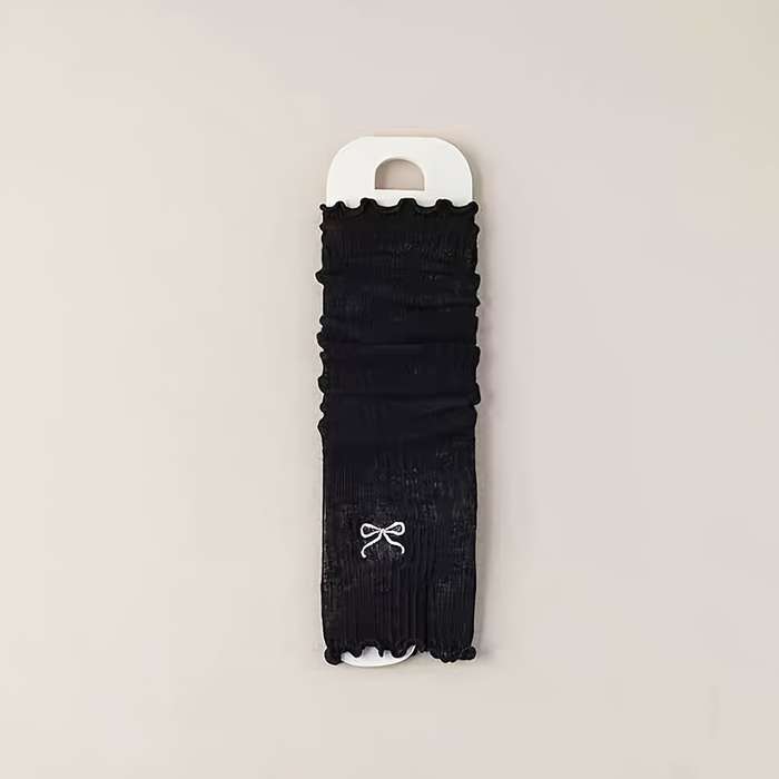 1 Pair Black Warm Gloves