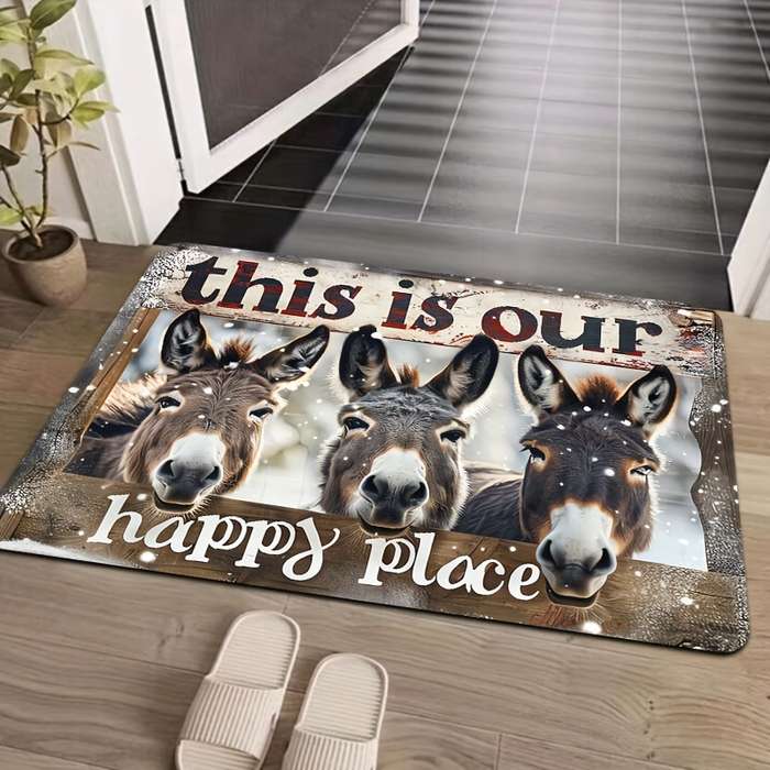 1Pc Brown 19.69x31.49inch 50x80cm Floor Mat