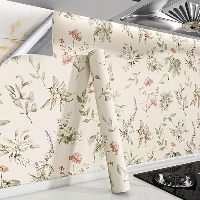 1PC Wall StickersColorH1 Mowu Fanghua44cm WideX5.5m Long