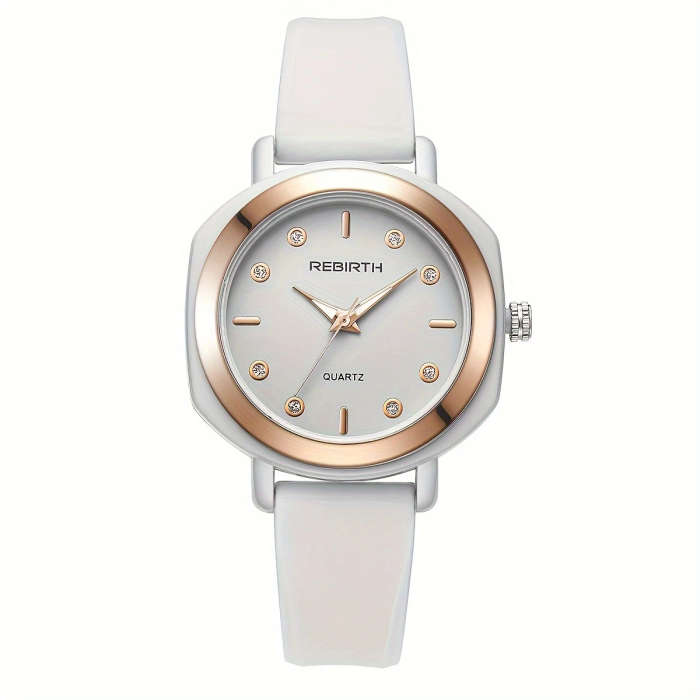 1pc Cute Wind High Appearance Level Small Fresh Silica Gel Strap Quartz Watch Color Sent Randomly
