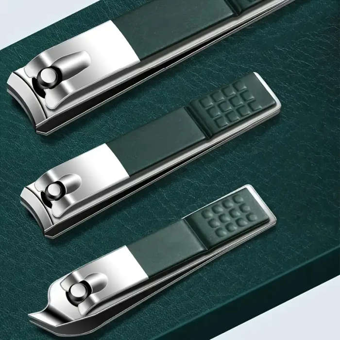 18pcs set Classic Manicure Kit Stainless Steel Portable Nail Clippers Fingernail Toenail Cutter With
