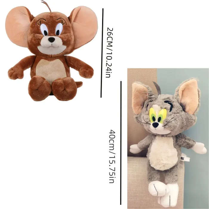 2-Piece Tom and Jerry Plush Doll Set