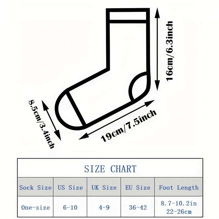 Sock 5Pairs  One Size