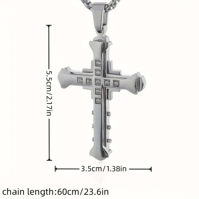 1 Piece Golden Add Black Jesus Theme Pendant