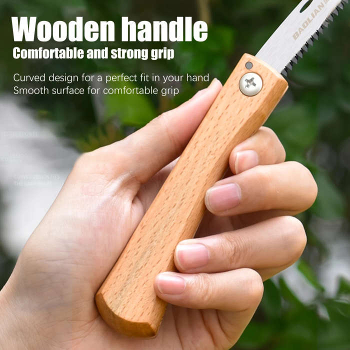 1 x Portable Sk5 Carbon Steel Folding Hand Saw