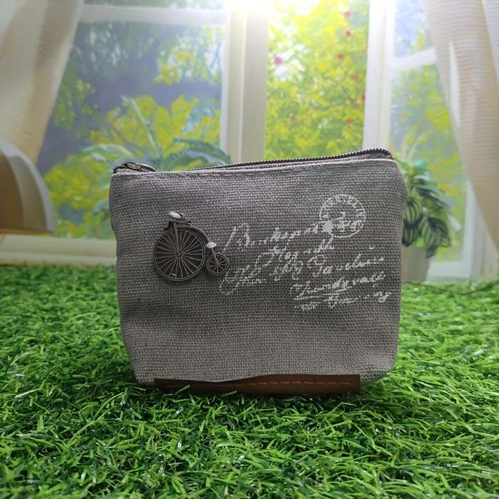 Canvas coin purse