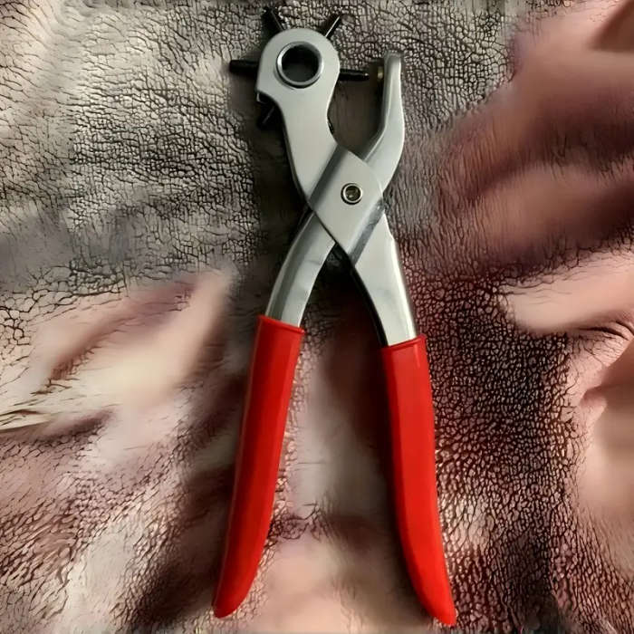 One Carbon Steel Rotary Leather Punch Pliers