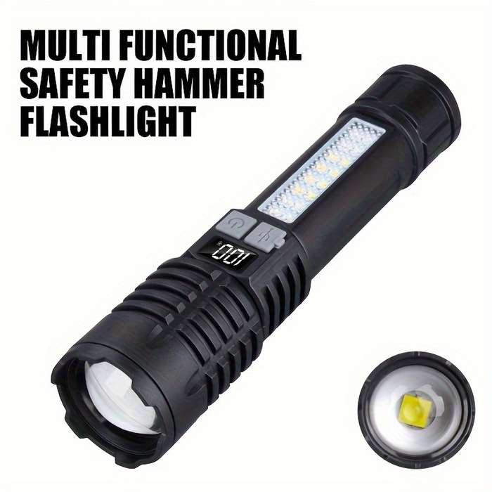 1PC Black Flashlight