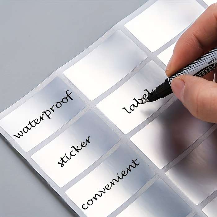 160 Pcs Multi-Purpose PET Waterproof Labels for Kitchen Organization Suitable for Containers