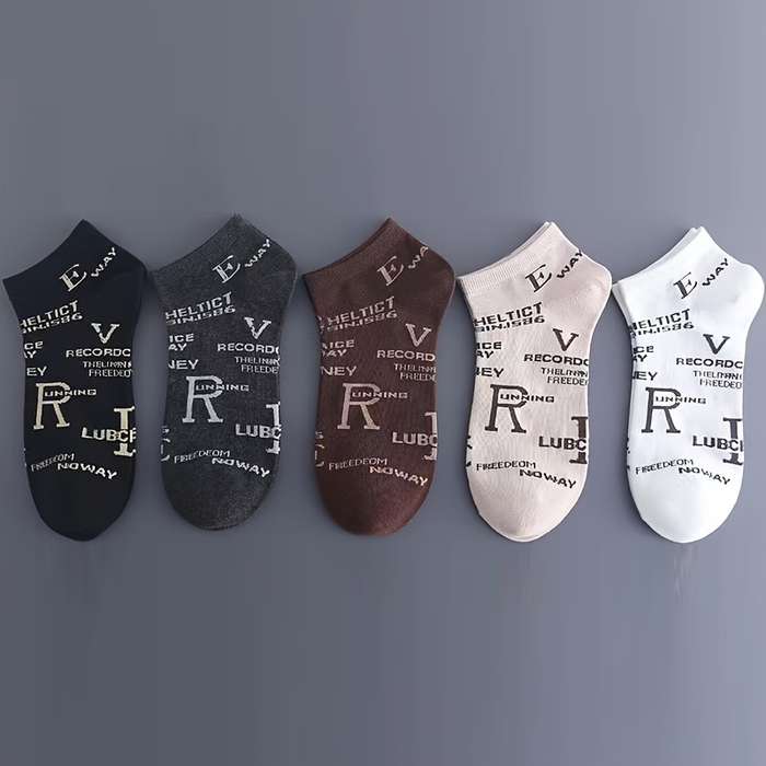 5 Pairs Multicolor One Size High Elastic Socks