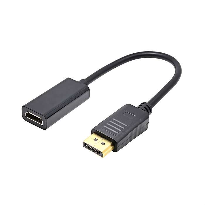 1pc 4K Ultra HD DP to HDTV Adapter Converter USB Type-A to HDTV Cable ABS Material No Batter