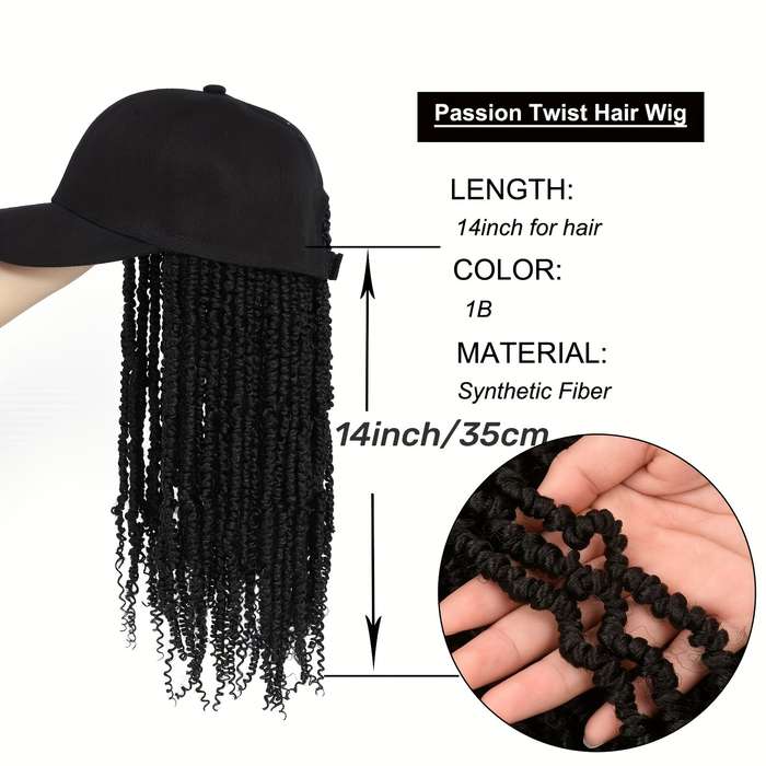 1Pc Brown 35.56cm Fashion Design Wig