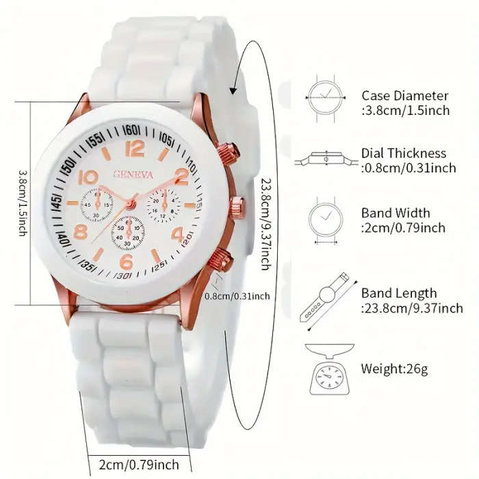 A Quartz Women's Watch And Four Pieces Of Jewelry